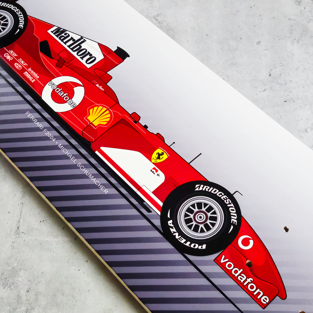Michael Schumacher Ferrari F2004 Formula-1 Skate Deck