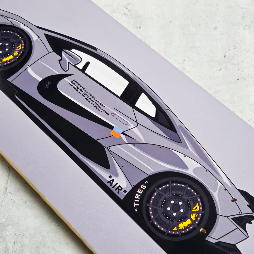 Lamborghini Huracan OFF-WHITE Skate Deck