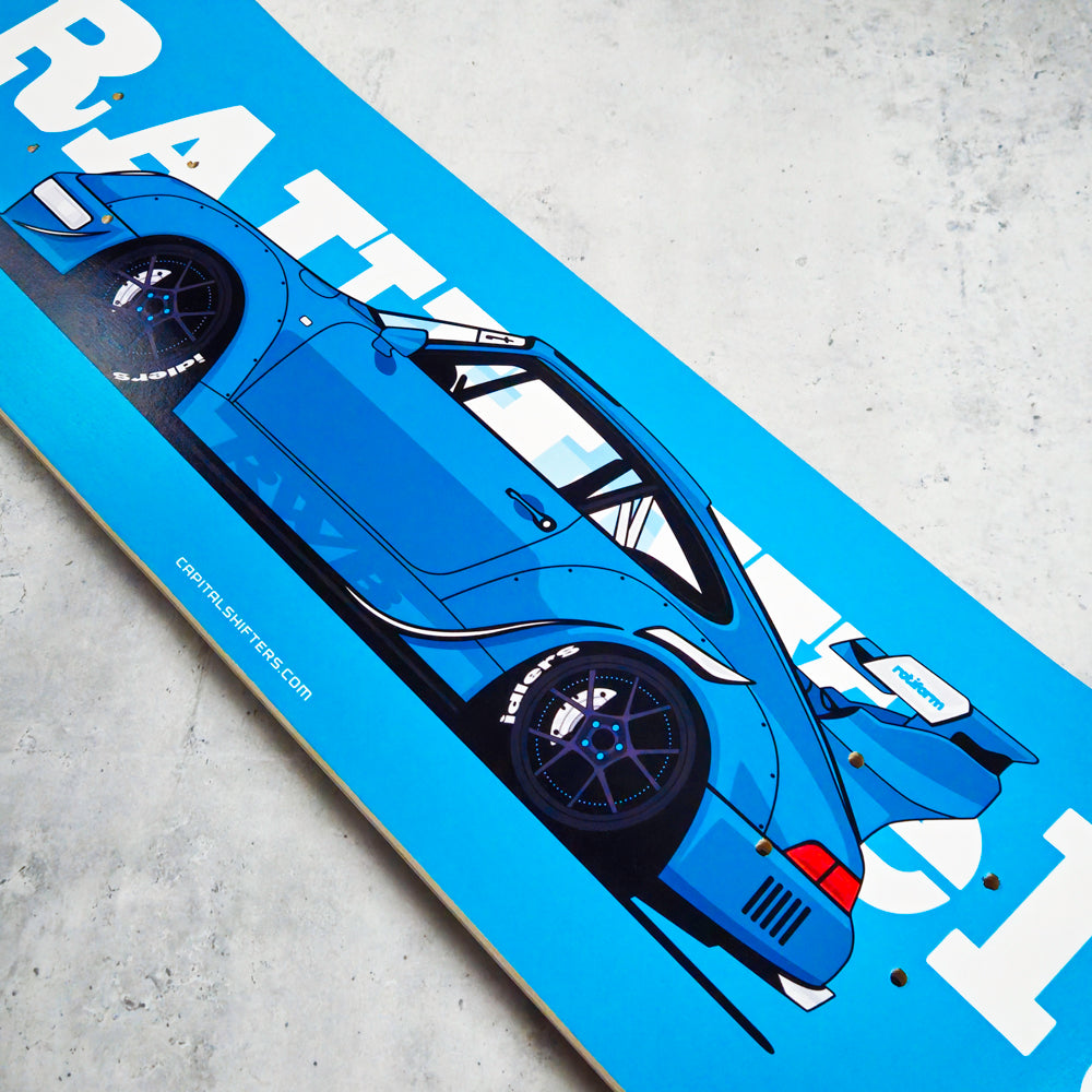 Porsche 911 RWB Tiffany Skate Deck