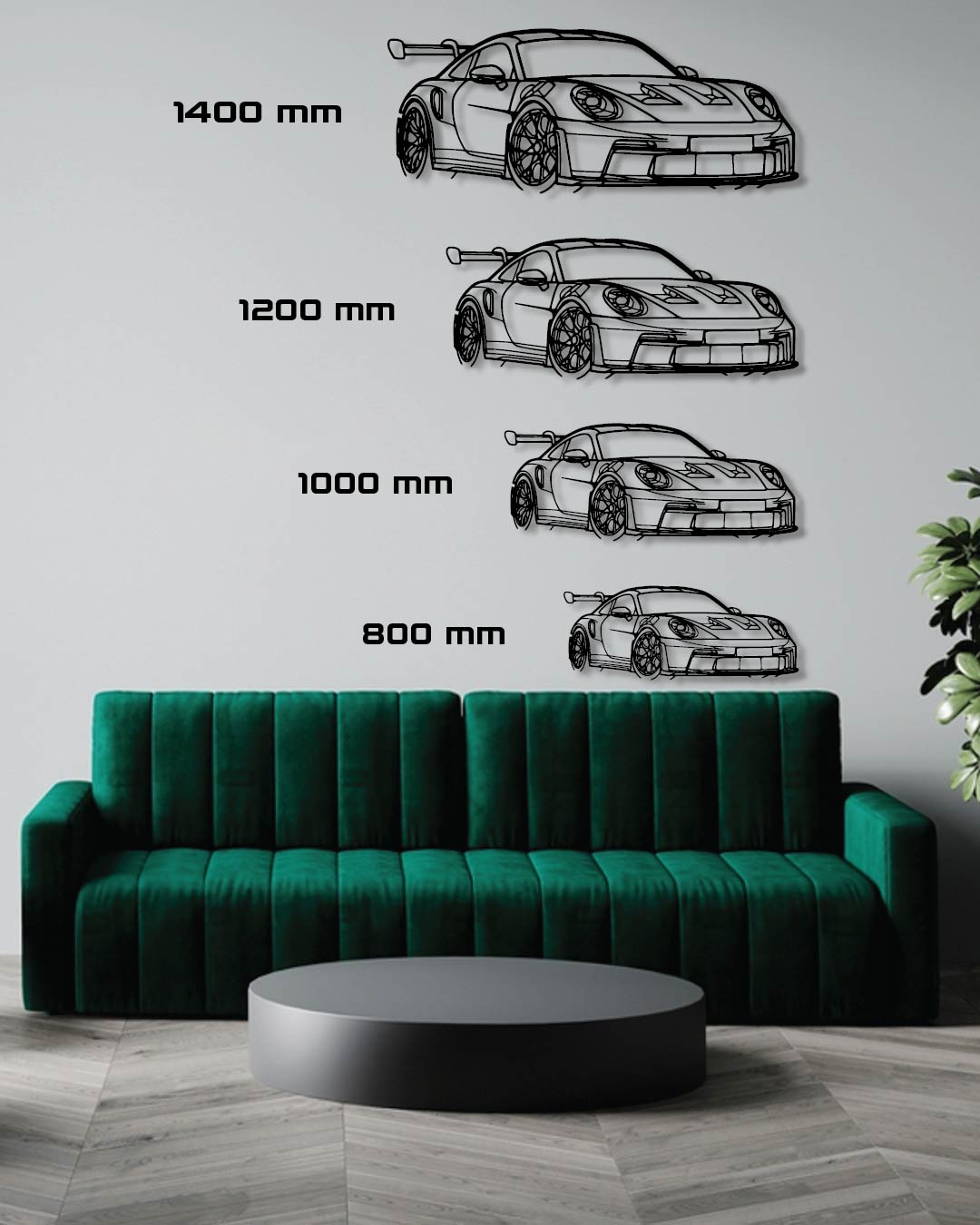 Dodge Challenger SRT 2023 Perspetive Metal Wall Art