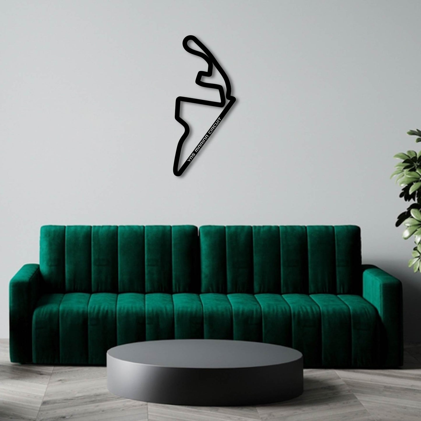 YAS MARINA CIRCUIT METAL WALL ART