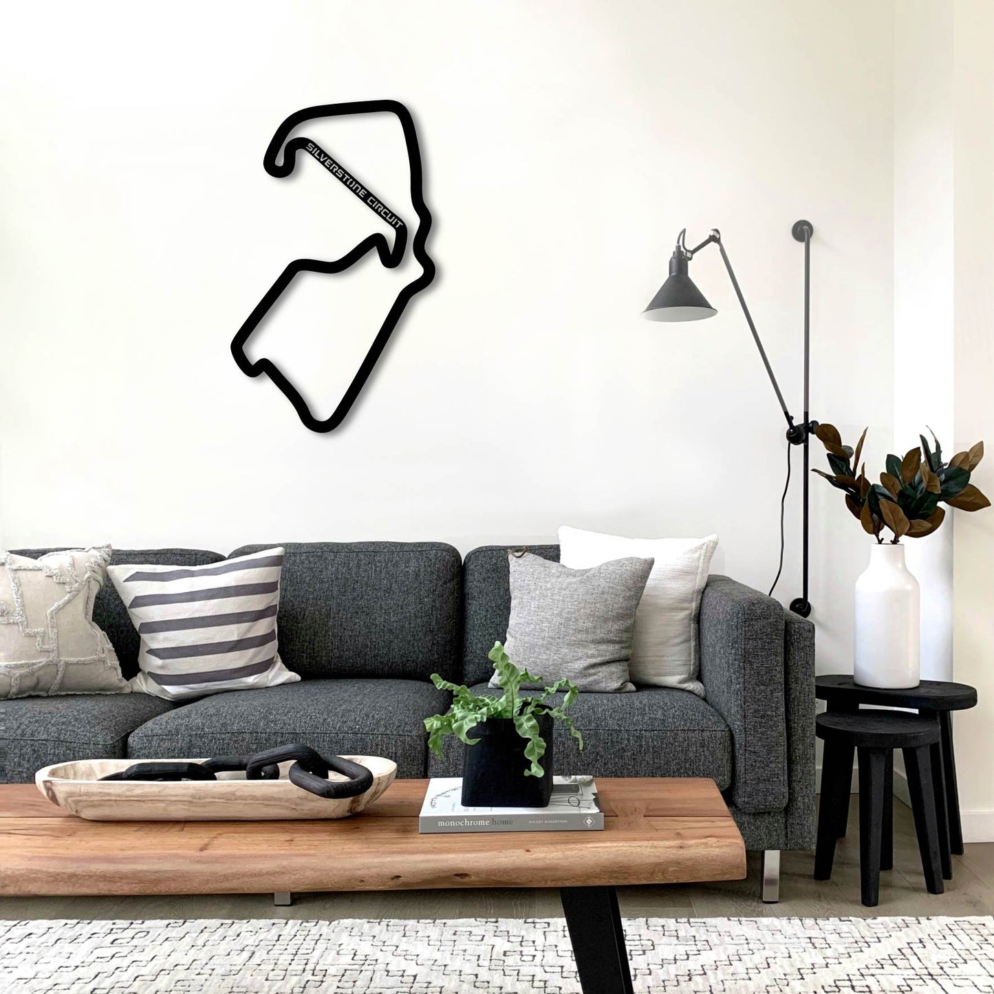 SILVERSTONE CIRCUIT METAL WALL ART