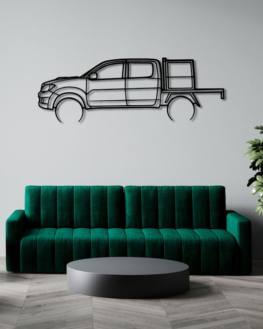 2009 Toyota Hilux Detailed Metal Wall Art Frame