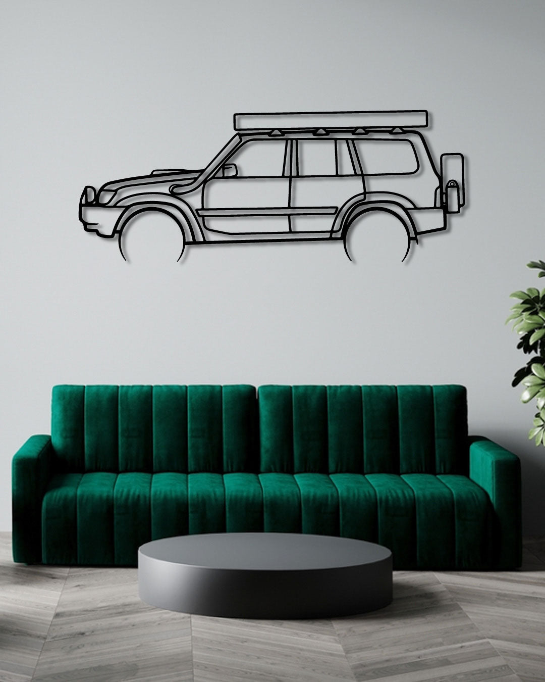 1999 Nissan Patrol GU Detailed Metal Wall Art Frame