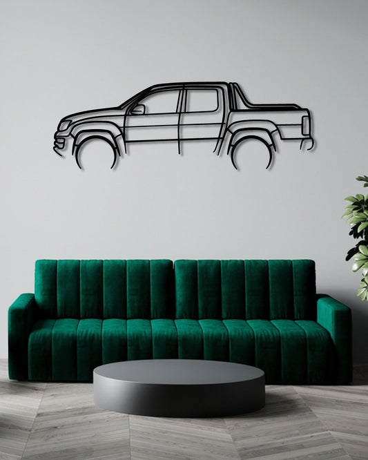 2020 VW Amarok Classic Detailed Metal Wall Art Frame