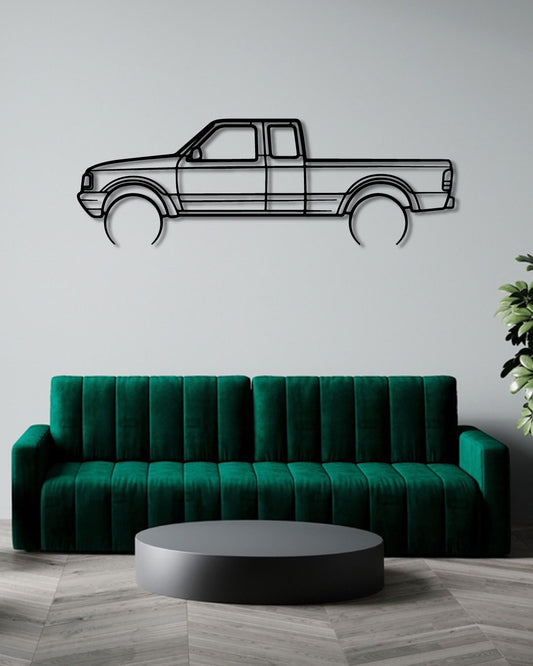 1994 Ford Ranger Detailed Metal Wall Art Frame