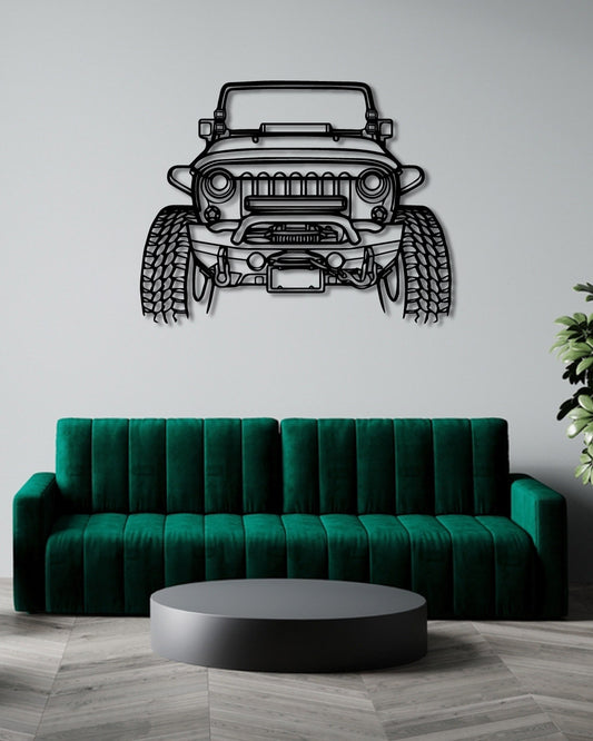 Wrangler Offroad Front Perspective Metal Wall Art