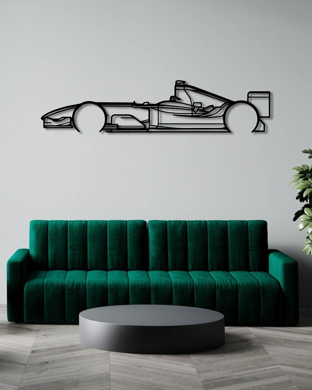F1 2004 Classic Detailed Metal Wall Art Frame