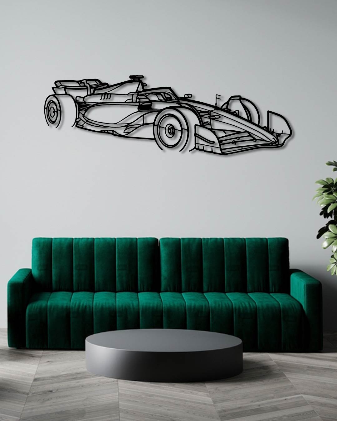 F1 2024 Sf-24 Angle Perspective Metal Wall Art