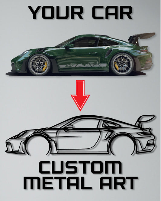 Your Custom Vehicle Metal Wall Art (Car, SUV or Pickup)