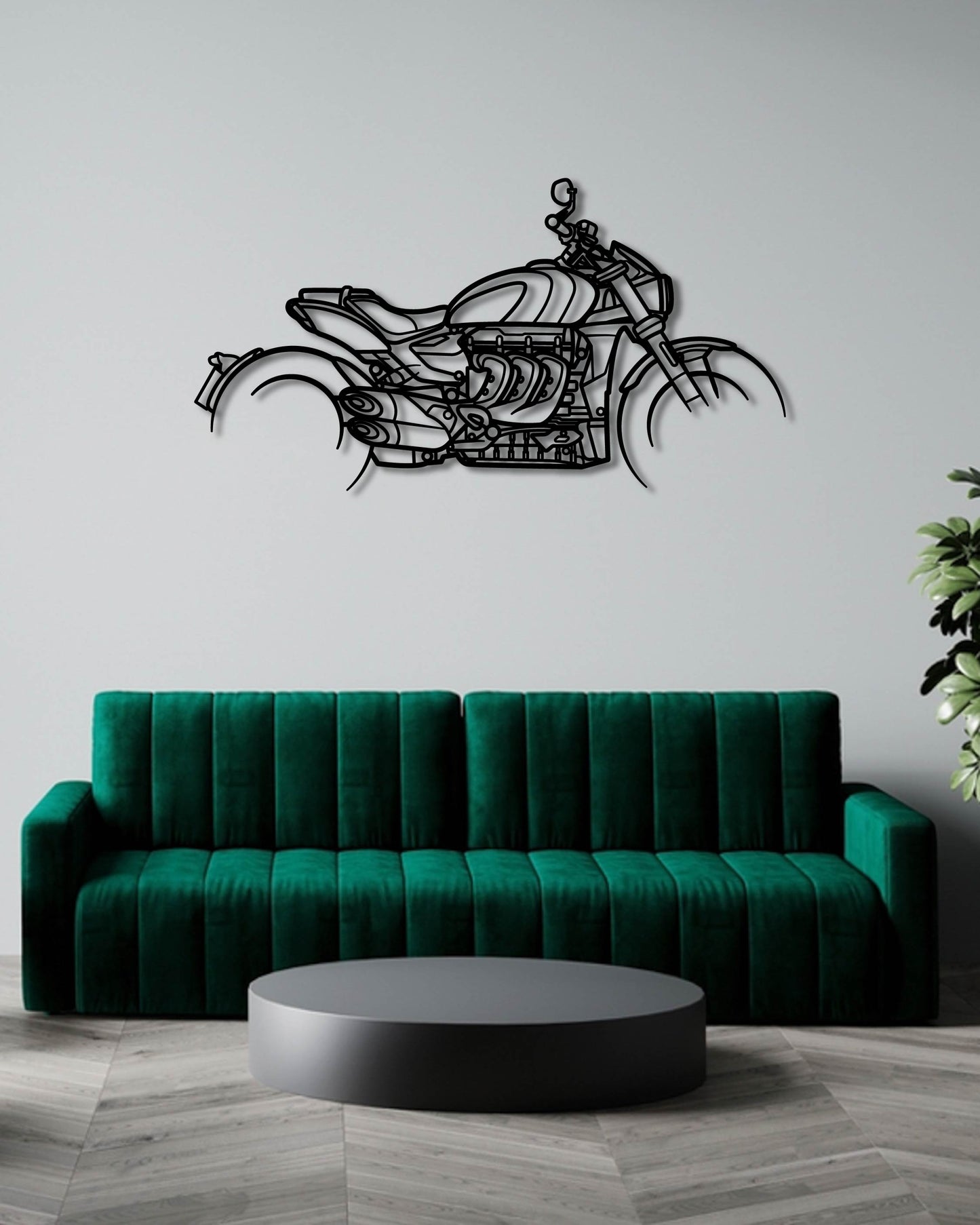 TRIUMPH ROCKET 3 GT EVEL KNIEVEL METAL WALL ART