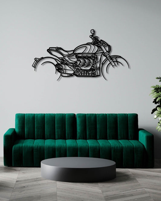 TRIUMPH ROCKET 3 GT EVEL KNIEVEL METAL WALL ART