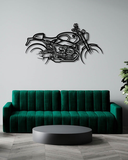 BMW R NINE T 100 YEARS METAL WALL ART
