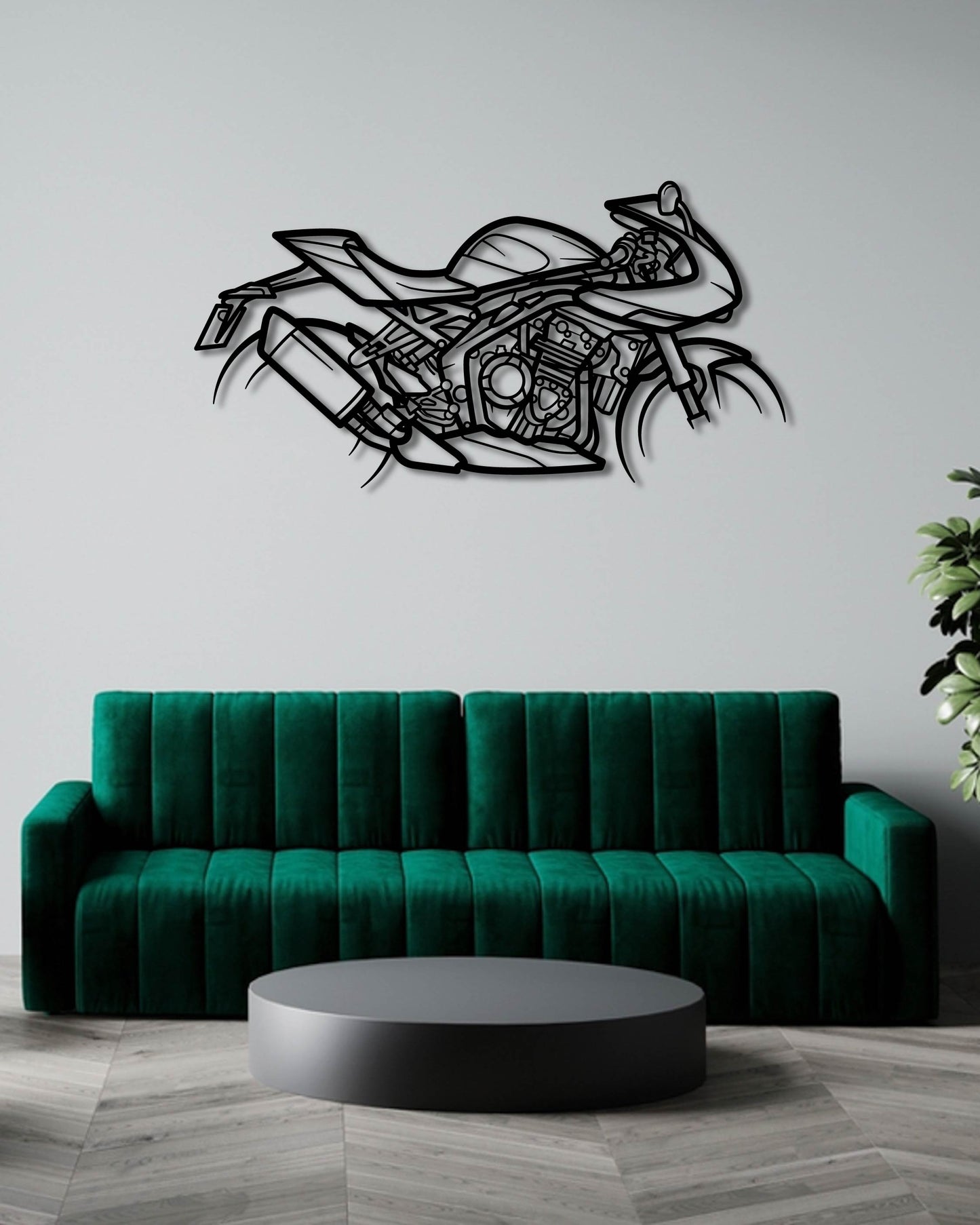 TRIUMPH SPEED TRIPLE 1200 RR BREITLING EDITION METAL WALL ART