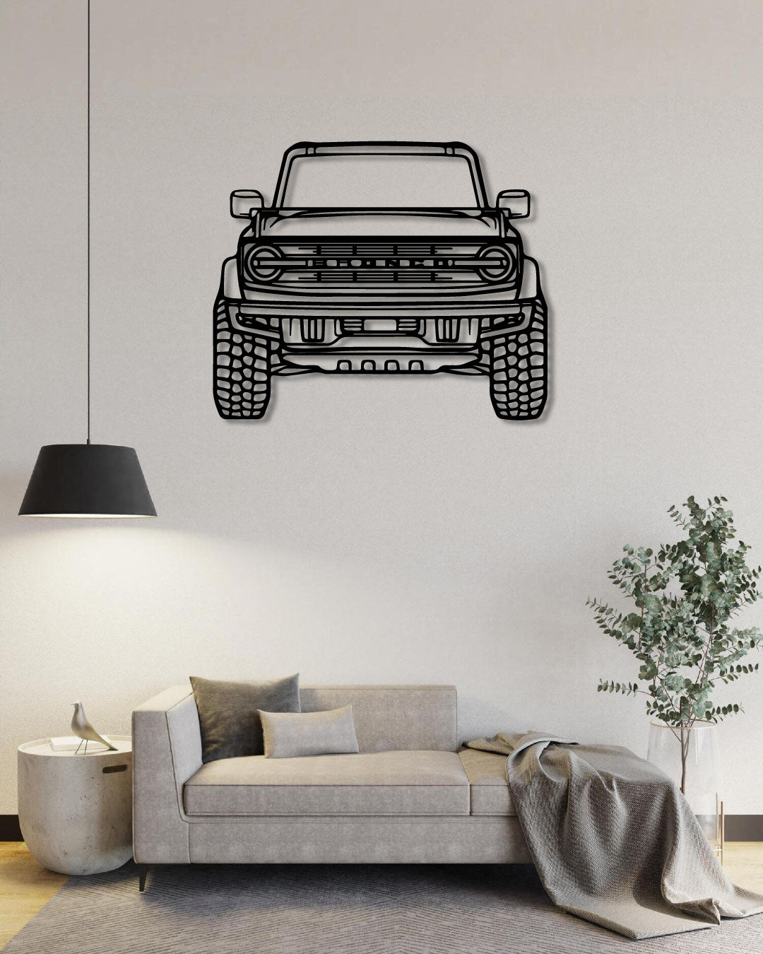 Bronco 2021 Perspective Metal Wall Art