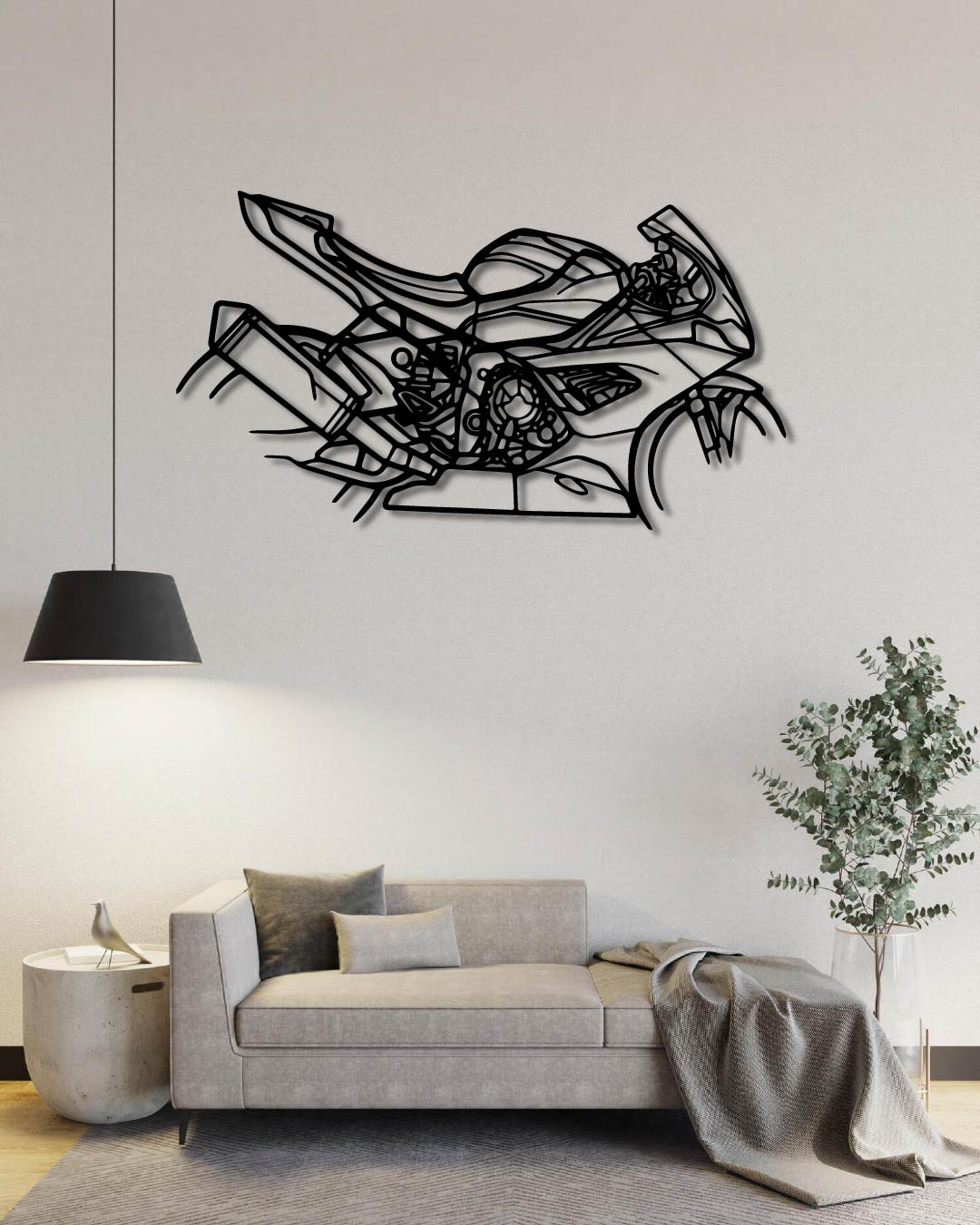 BMW S1000RR 2024 metal wall art frame