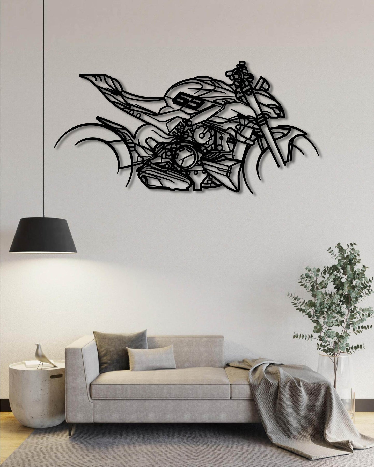 DUCATI STREETFIGHTER V4 LAMBORGHINI METAL WALL ART