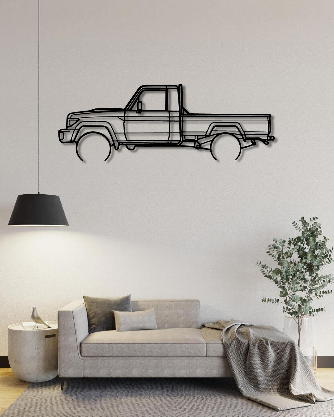 2020 Toyota Land Cruiser LC79 Detailed Metal Wall Art Frame