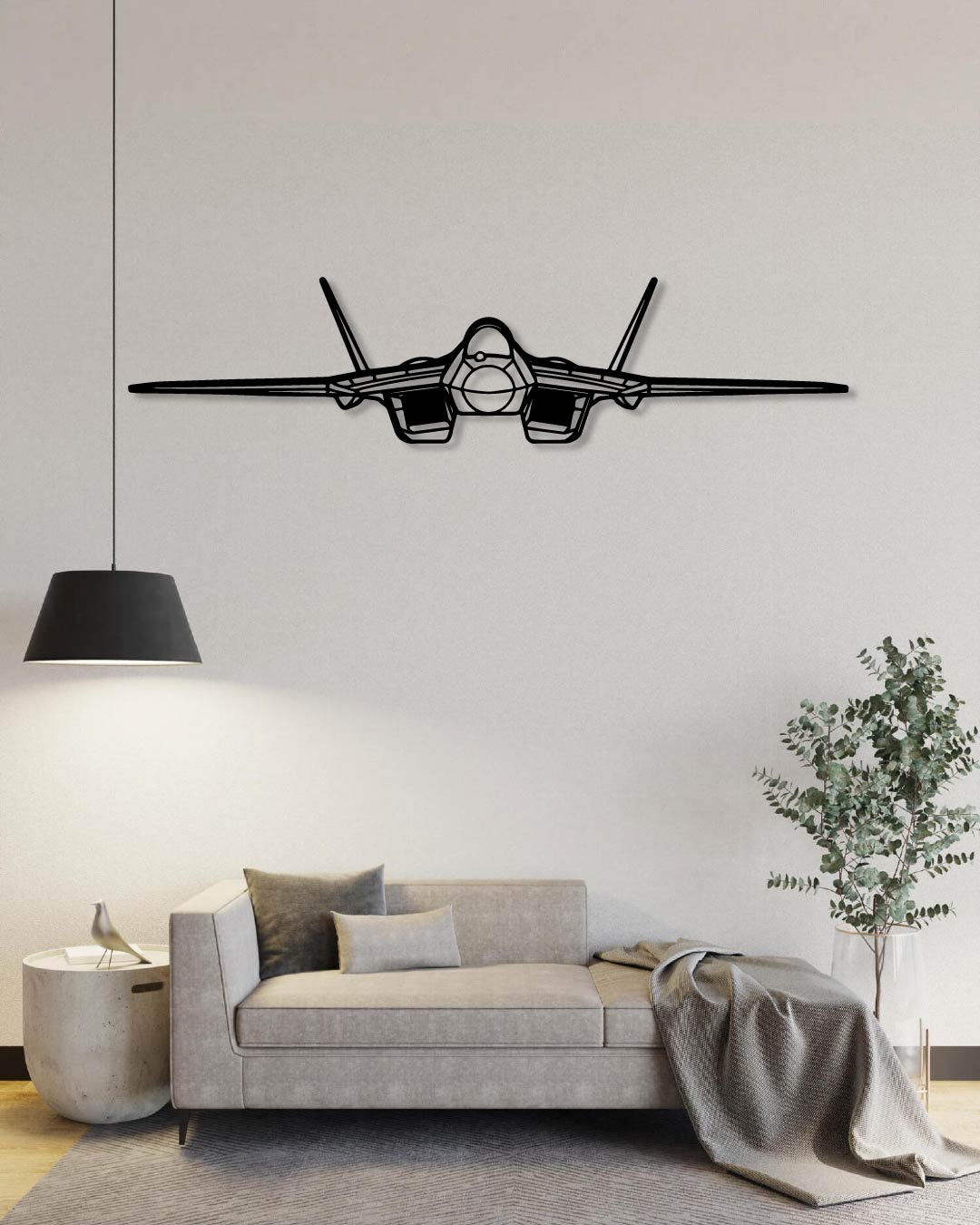 Su-57 Front Metal Wall Art