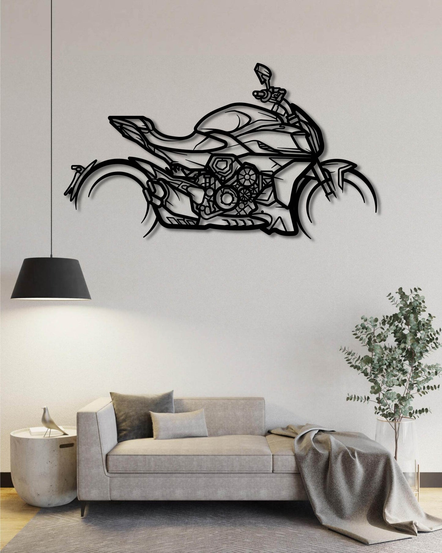 DUCATI DIAVEL BENTLEY METAL WALL ART
