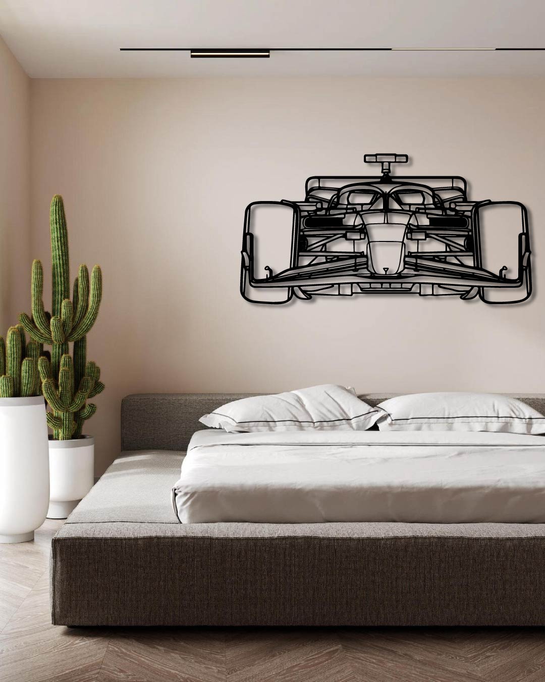 F1 2024 Sf-24 Front Perspective Metal Wall Art