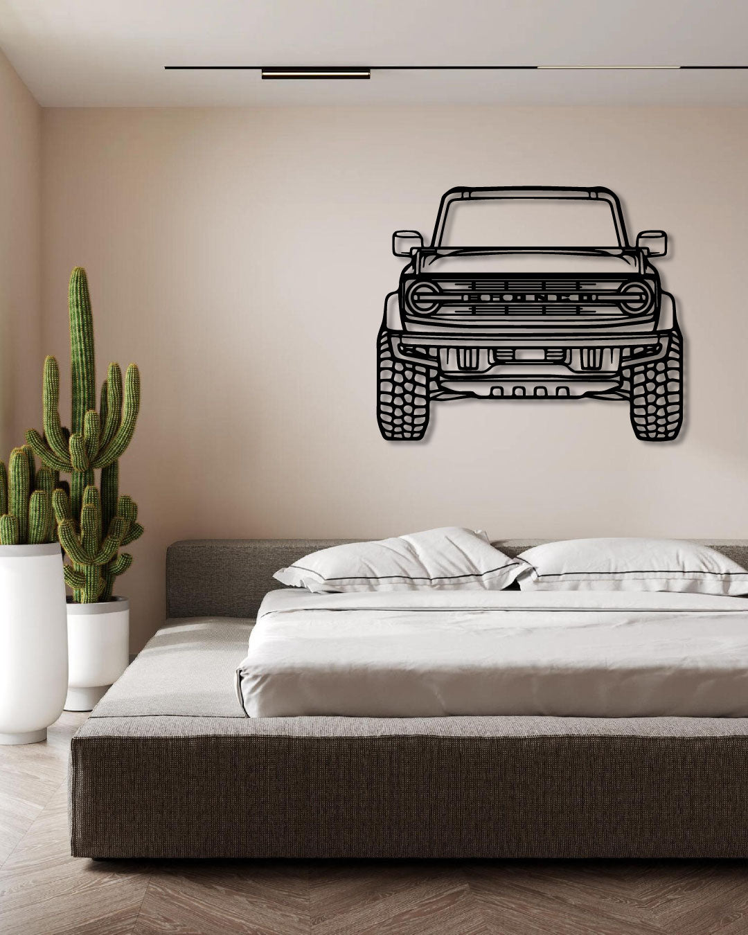 Bronco 2021 Perspective Metal Wall Art