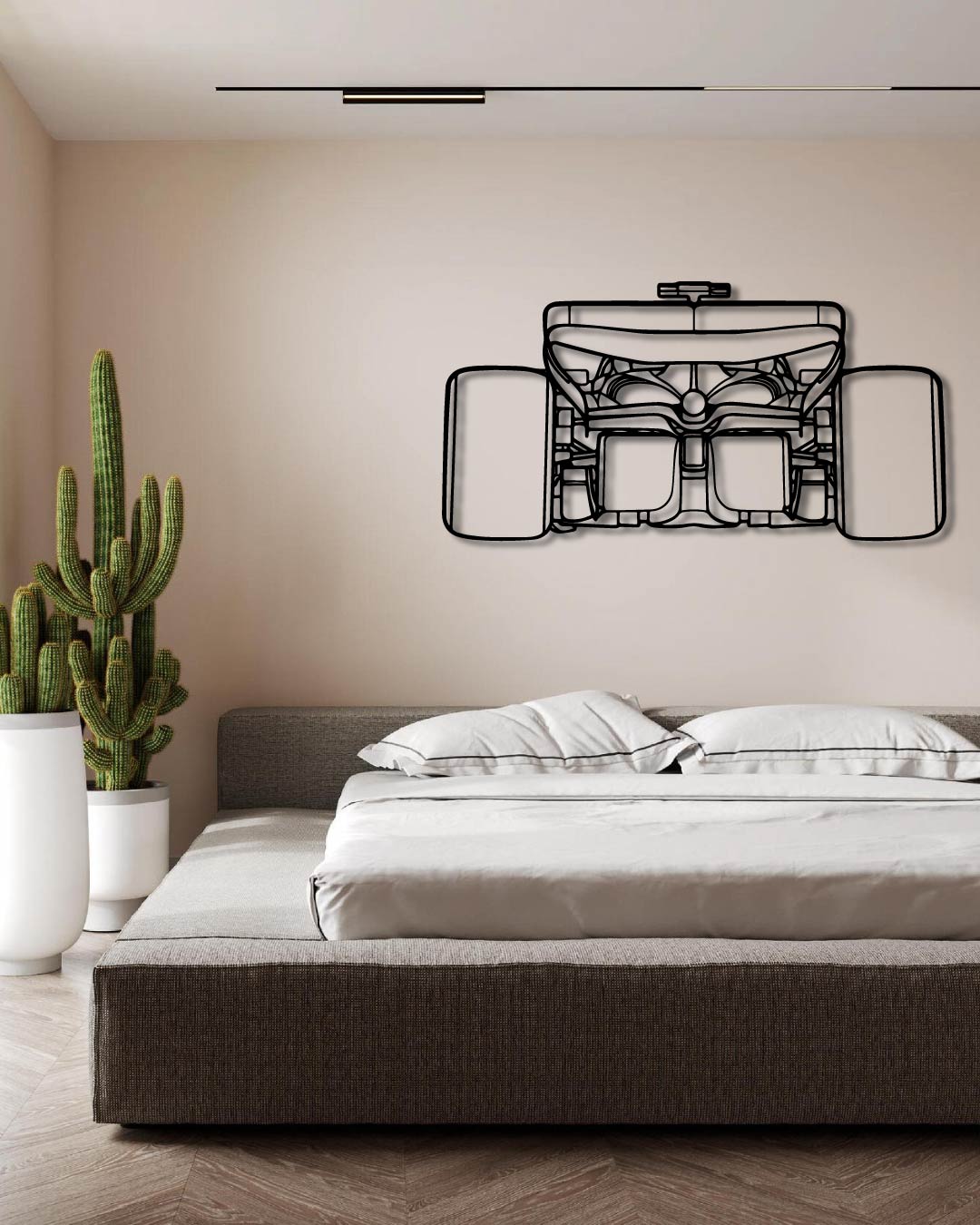 F1 2024 Sf-24 Back Perspective Metal Wall Art