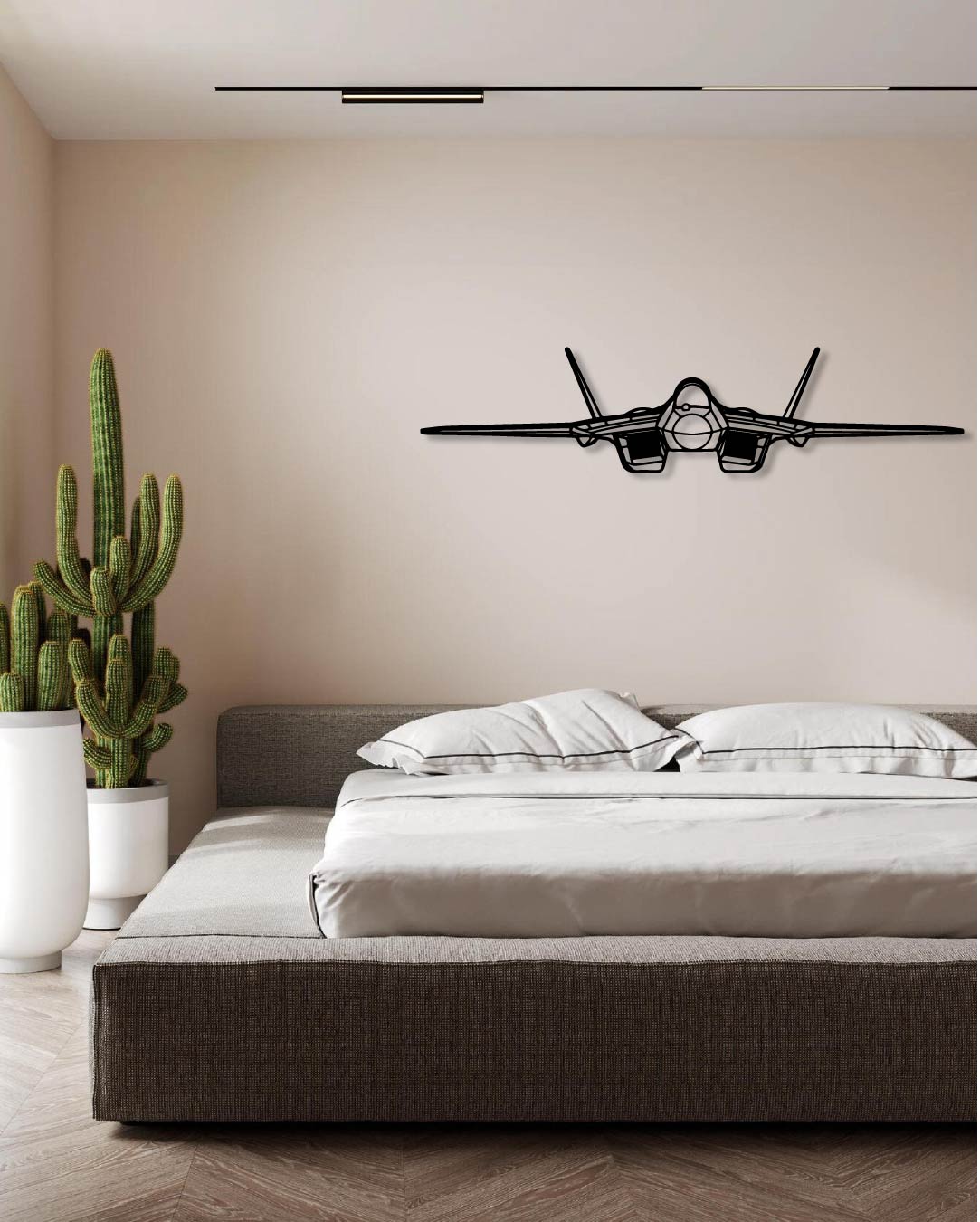 Su-57 Front Metal Wall Art