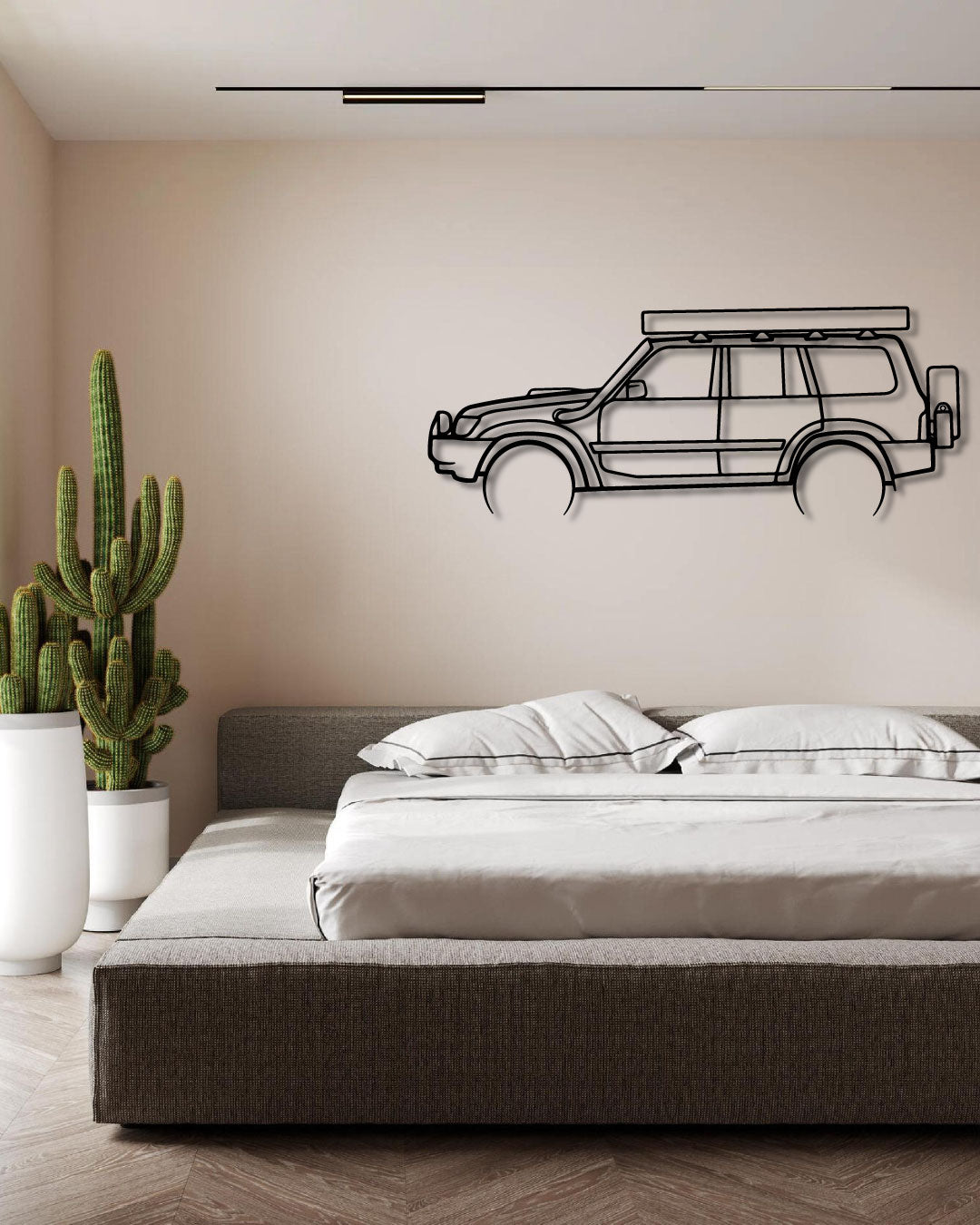 1999 Nissan Patrol GU Detailed Metal Wall Art Frame