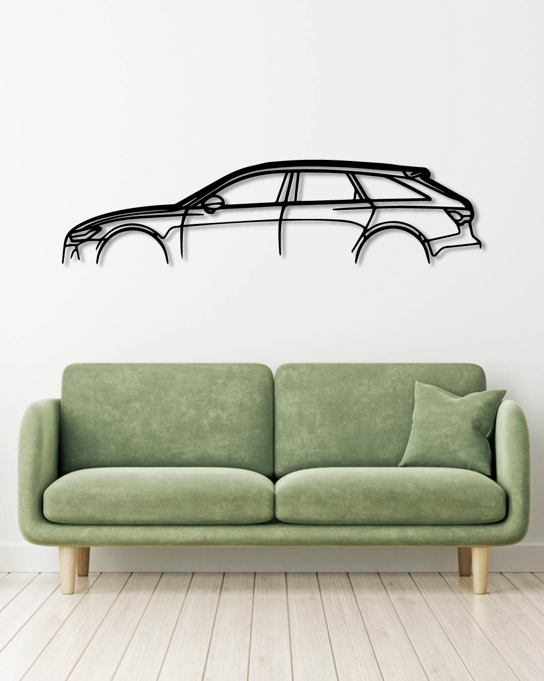 AUDI RS6 AVANT metal wall art frame