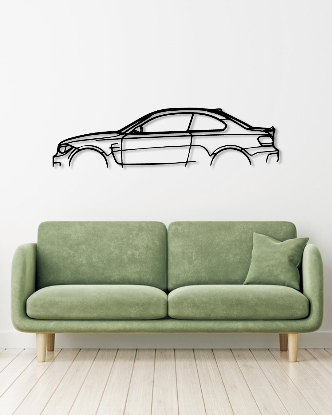 BMW E82 1M metal wall art frame