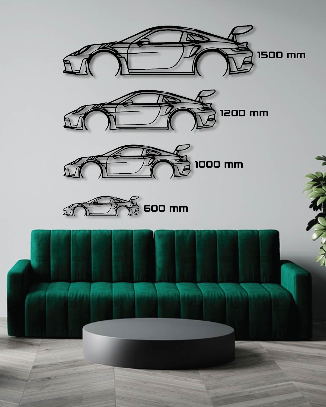 AUDI QUATTRO 90' metal wall art frame