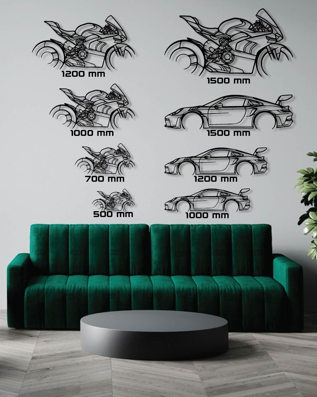 996S 2001 Metal Wall Art