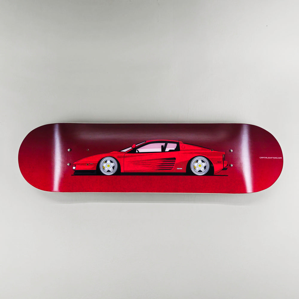 Ferrari Testarossa Stanced Skate Deck