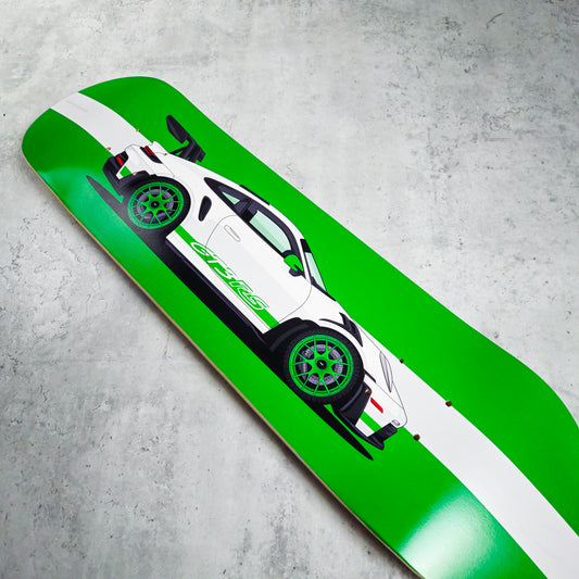 Porsche 911 992 GT3 RS Venom Green Skate Deck