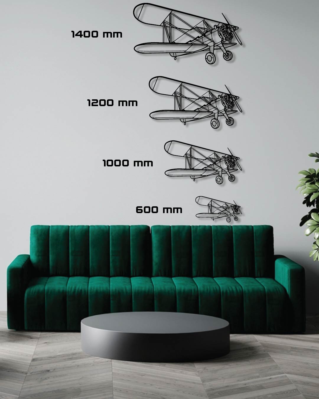 757-200 Perspective Metal Wall Art