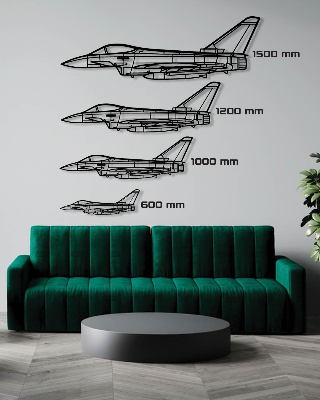 AS 350 B3 Metal Wall Art