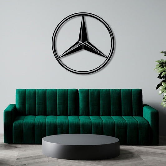 MERCEDES F1 TEAM LOGO METAL WALL ART