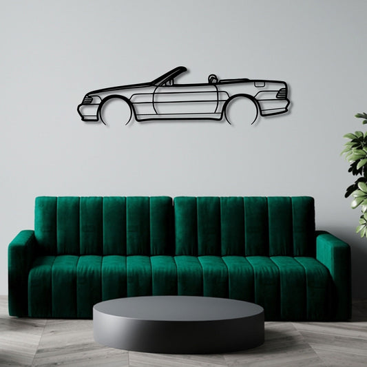 MERCEDES BENZ 500SL METAL WALL ART