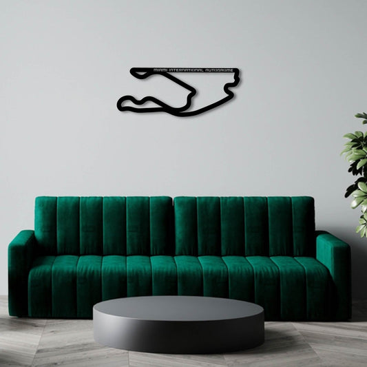 MIAMI INTERNATIONAL AUTODROME METAL WALL ART