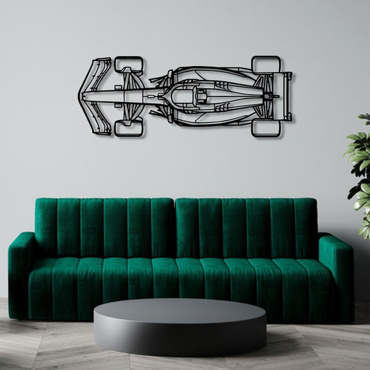 F1 2024 SF-24 Top Perspective Metal Wall Art