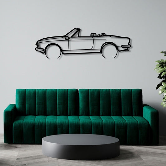 FIAT 124 SPIDER 1966 METAL WALL ART