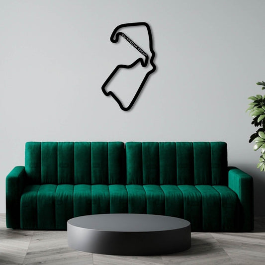SILVERSTONE CIRCUIT METAL WALL ART