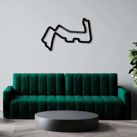 MARINA BAY STREET CIRCUIT METAL WALL ART