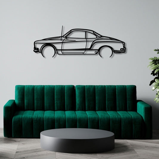 VW KARMANN GHIA 1974 METAL WALL ART