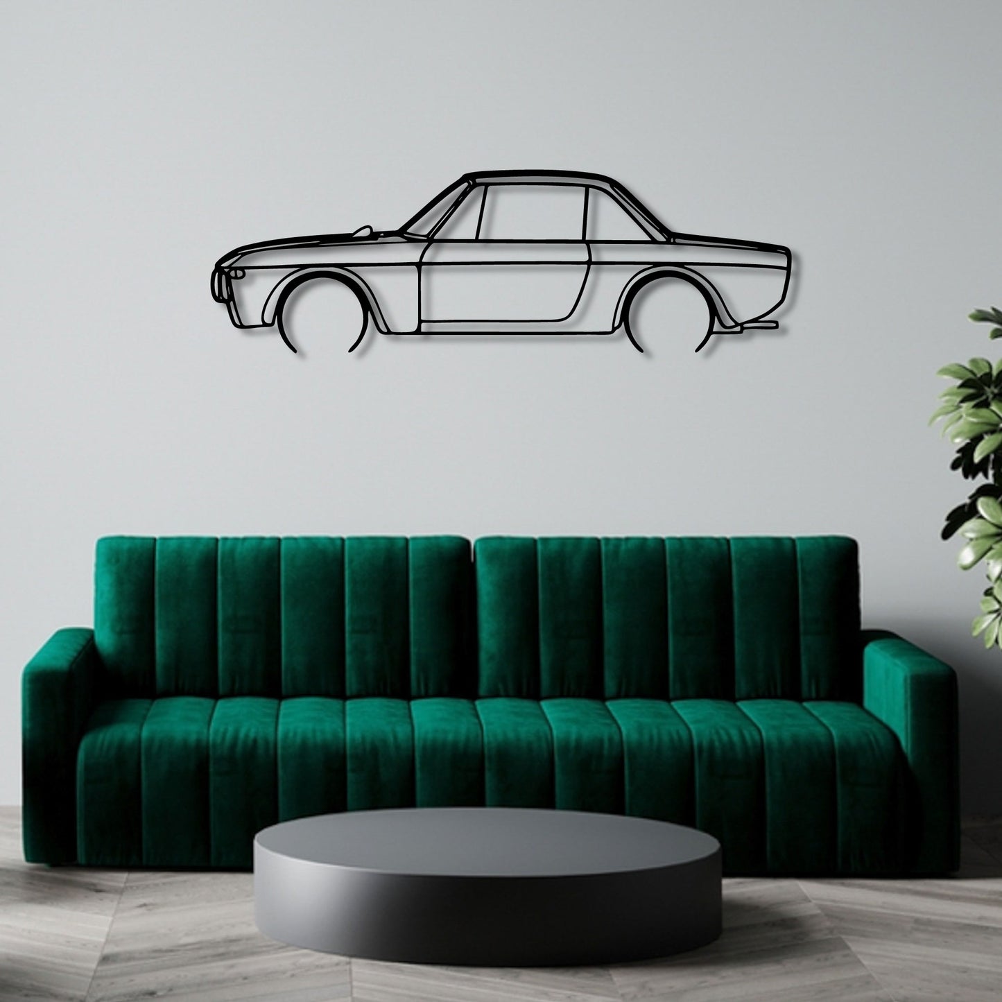 LANCIA FULVIA BERLINA SERIES II METAL WALL ART