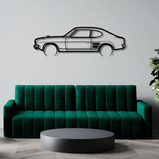 1969 FORD CAPRI MK1 2.0 METAL WALL ART
