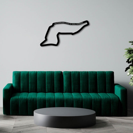 AUTODROMO ENZO E DINO FERRARI METAL WALL ART