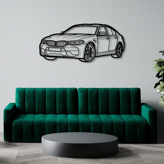 BMW M5 F90 PERSPECTIVE METAL WALL ART