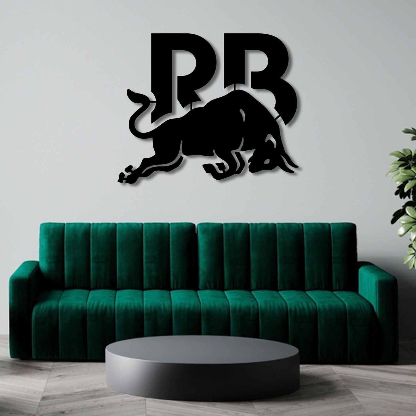 RACING BULL F1 TEAM LOGO METAL WALL ART